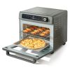 VEVOR 12-IN-1 Air Fryer Toaster Oven, 25L Convection Oven, 1700W Stainless Steel Toaster Ovens Countertop Combo with Grill, Pizza Pan, Gloves, 12 Slic