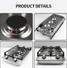 12in Propane gas stove 2 built-in double stove NG / LPG gas stove gas gas stove combustion embedded stove gas kitchen stove, gas double-head stove sin