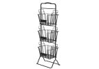 Oceanstar 3-Tier Metal Wire Storage Basket Stand with Removable Baskets ‚Äì Black