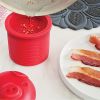 1pc, Cute Pig Silicone Grease Container with Filter Mesh - Perfect for Cooking Oil, Bacon Grease, and More - Kitchen Supplies