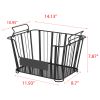 Oceanstar 3-Tier Metal Wire Storage Basket Stand with Removable Baskets ‚Äì Black