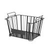 Oceanstar 3-Tier Metal Wire Storage Basket Stand with Removable Baskets ‚Äì Black