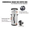 VEVOR Commercial Coffee Urn 65 Cup Stainless Steel Coffee Dispenser Fast Brew