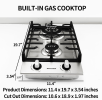 12in Propane gas stove 2 built-in double stove NG / LPG gas stove gas gas stove combustion embedded stove gas kitchen stove, gas double-head stove sin