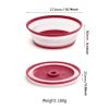 1pc Kitchen Foldable Microwave Food Cover; Fresh-Keeping Reusable Proof Clear Refrigerator Preservation Lid