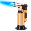 Culinary Butane Torch Lighter Refillable Blow Torch Adjustable Flame Kitchen Cooking BBQ Torch (Gas Not Included)