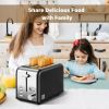 Retro Stainless-Steel Style 2-Slice Toaster